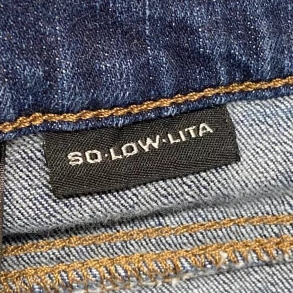 DKNY Jeans Women's 12 So-Lo-Lita Stretch Blue Denim Boot Fit Est.1989 - Picture 9 of 10